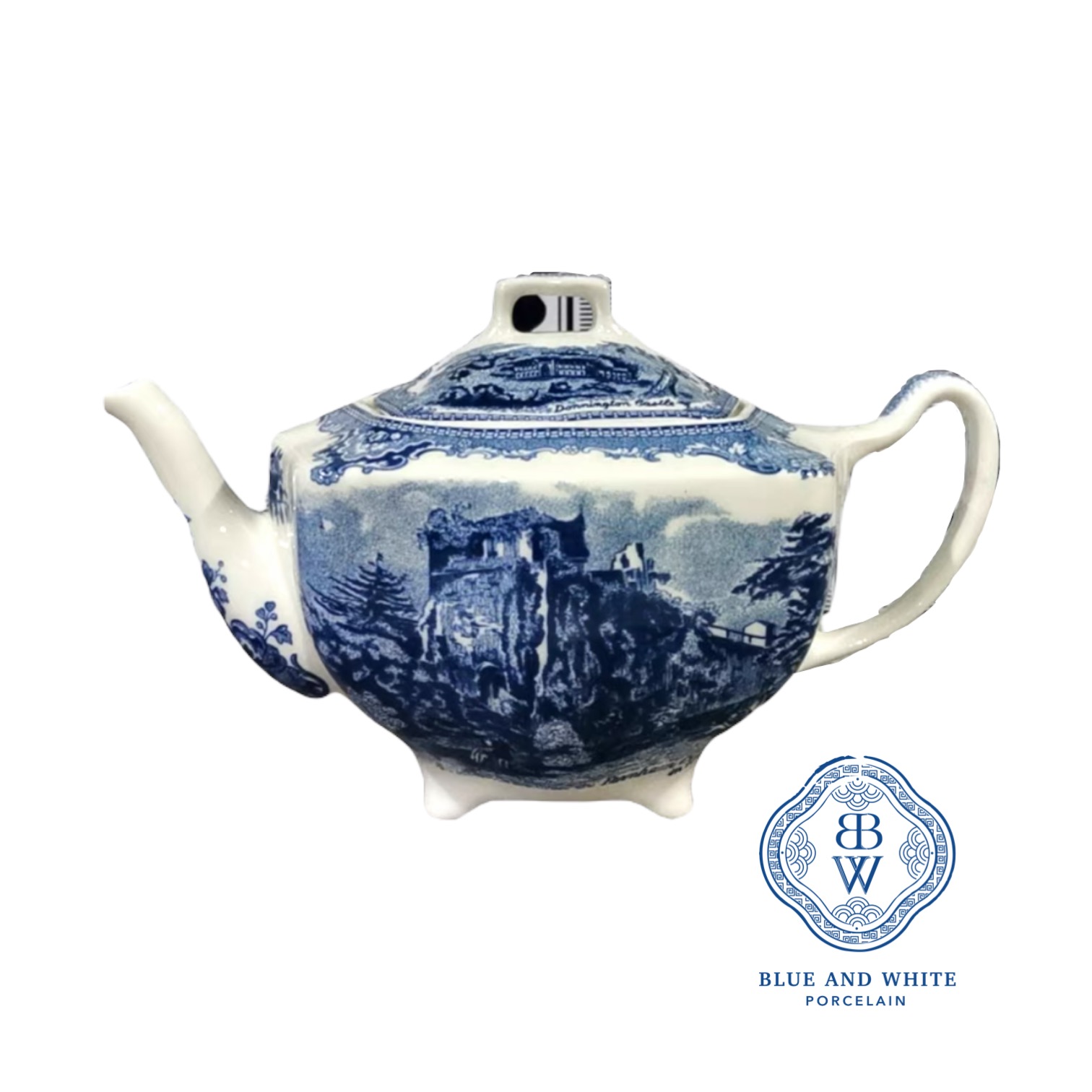 Blue Castle Tea Pot 