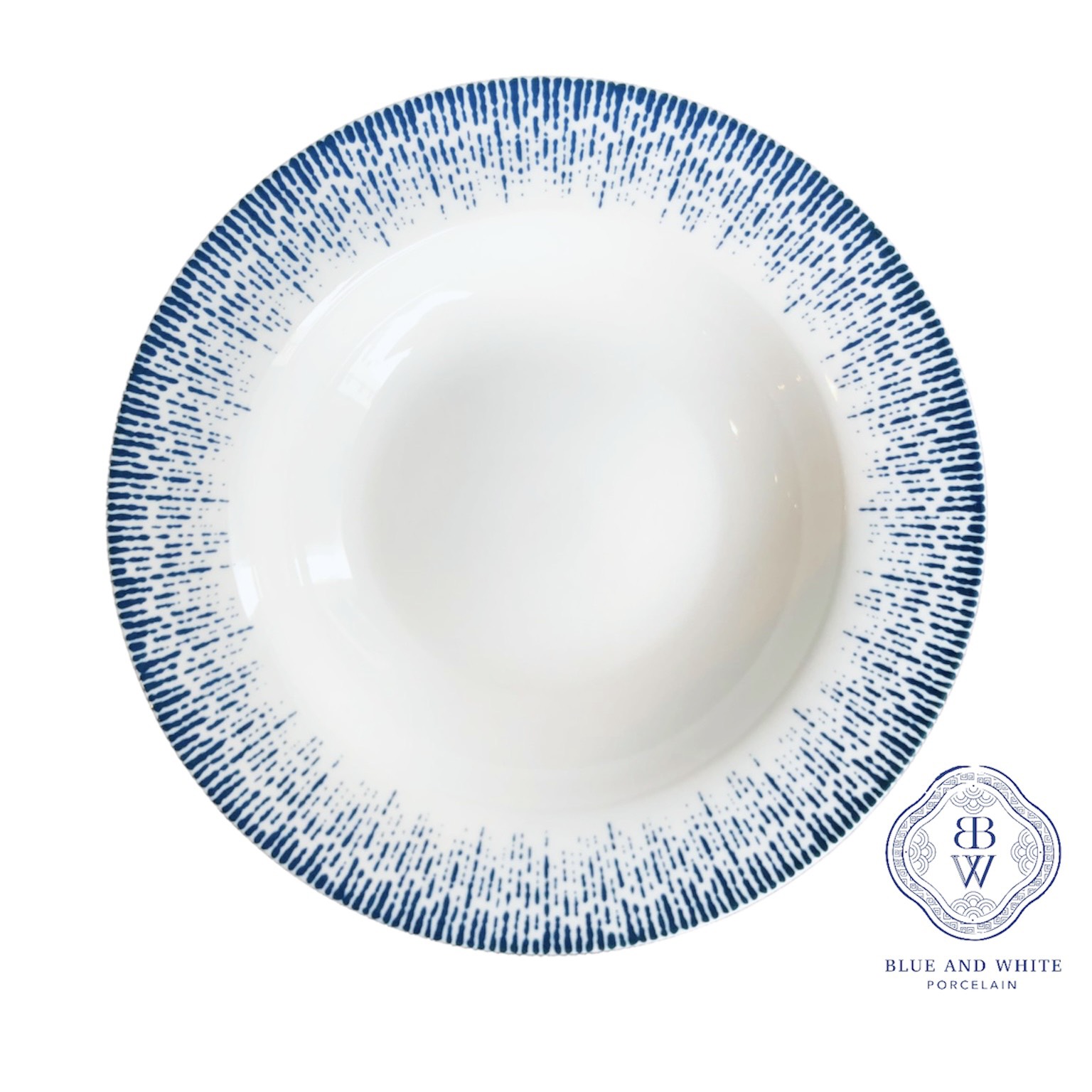 Blue Starburst Deep Plate 21.5 cm