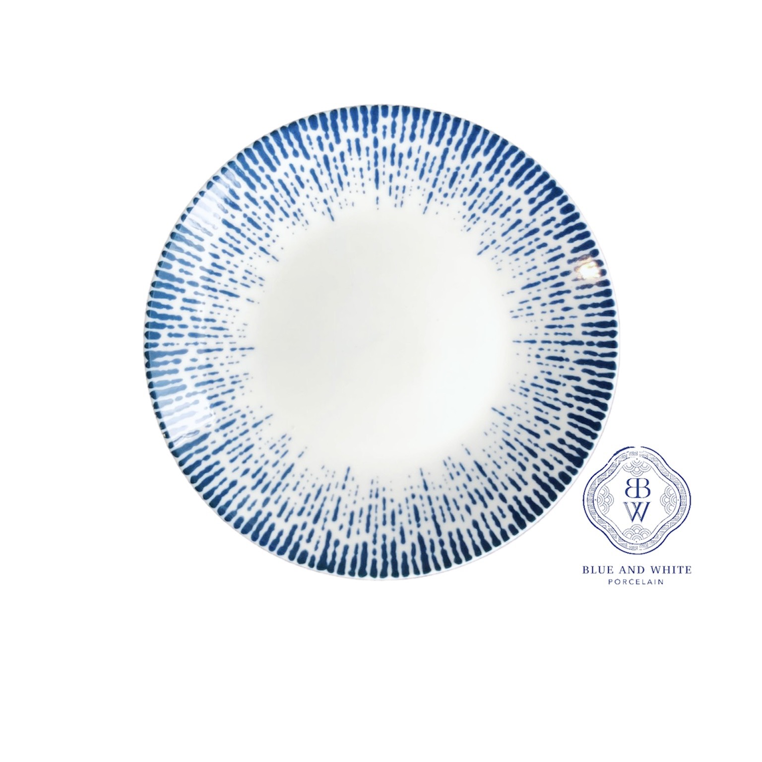 Blue Starburst Flat Plate 12 cm 