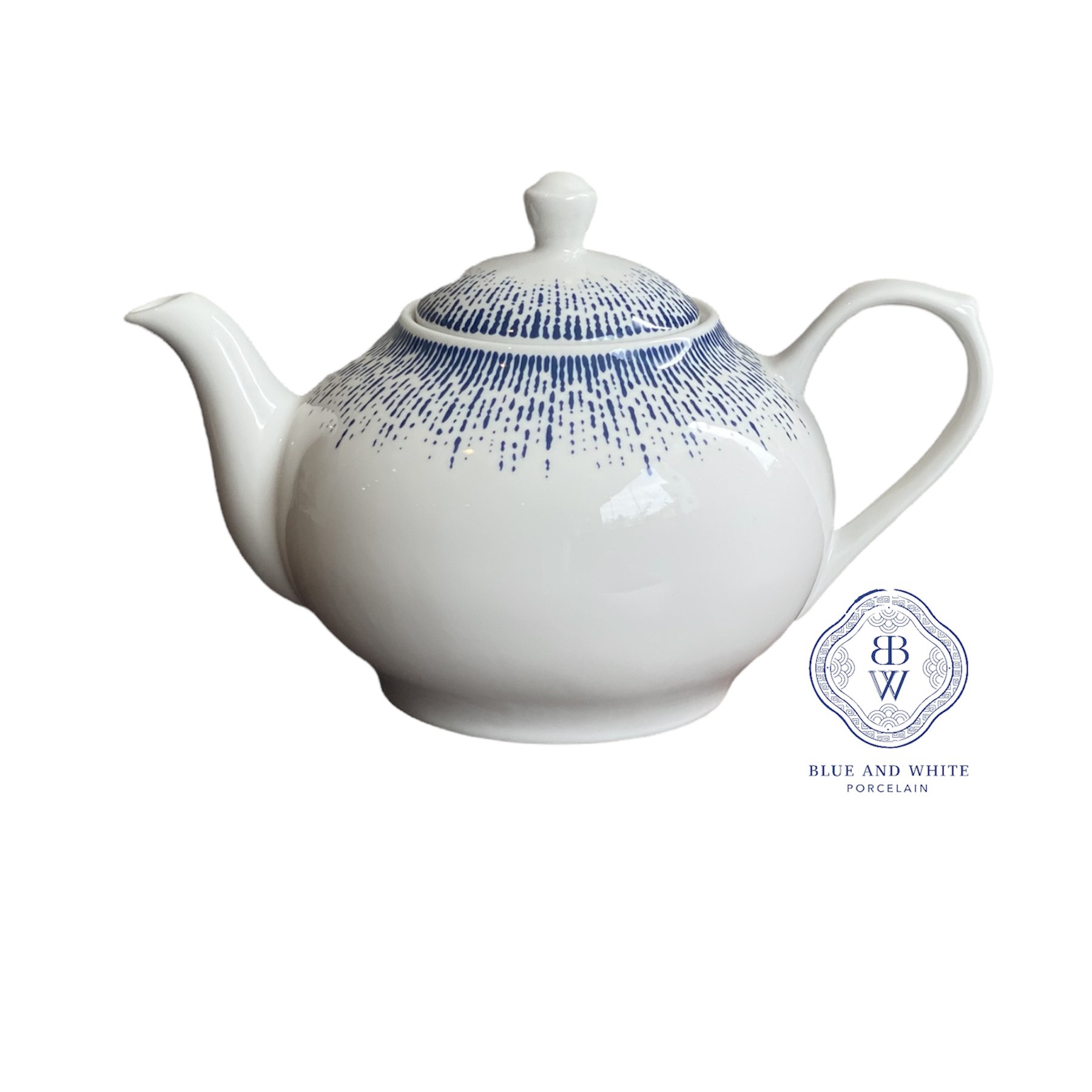 Blue Starburst Tea Pot