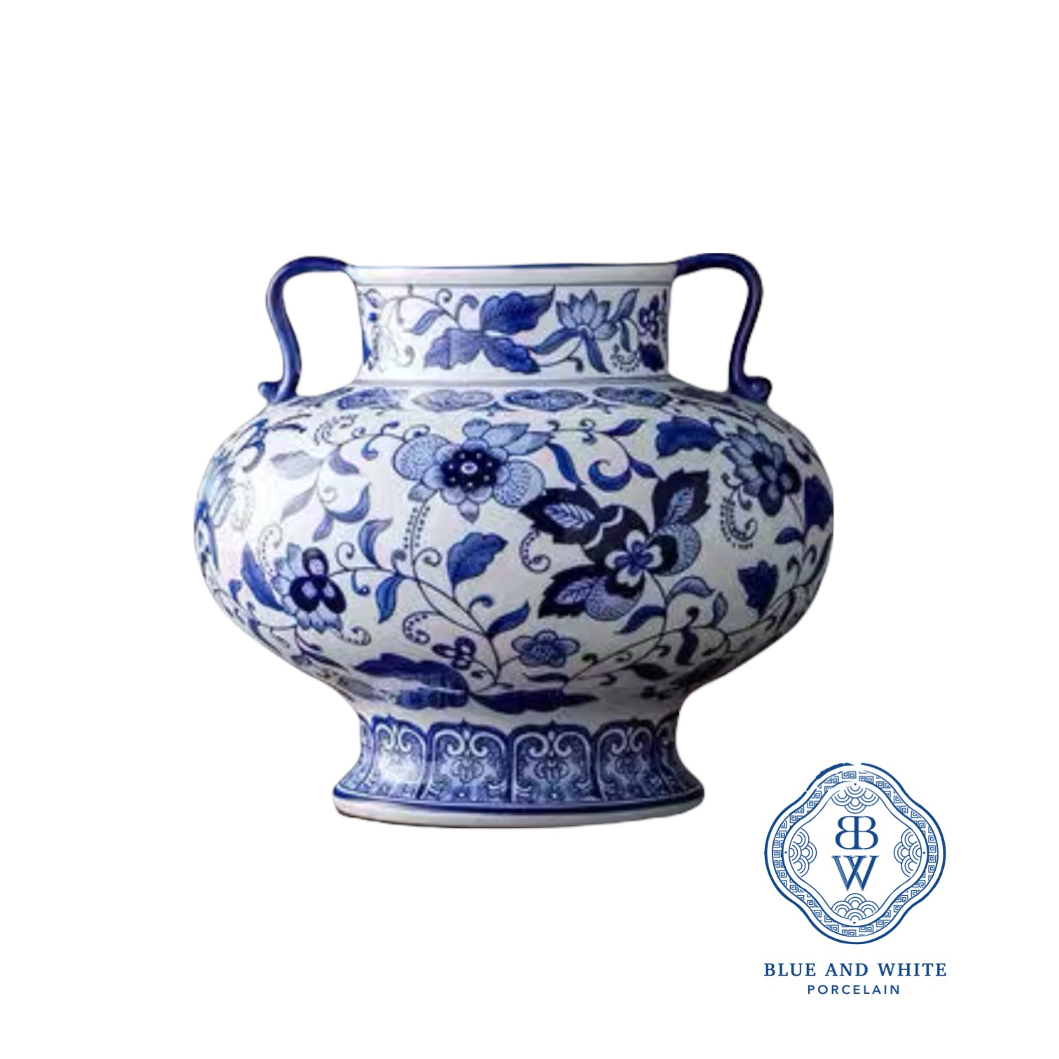 Chinoiserie Double-handled Vase 