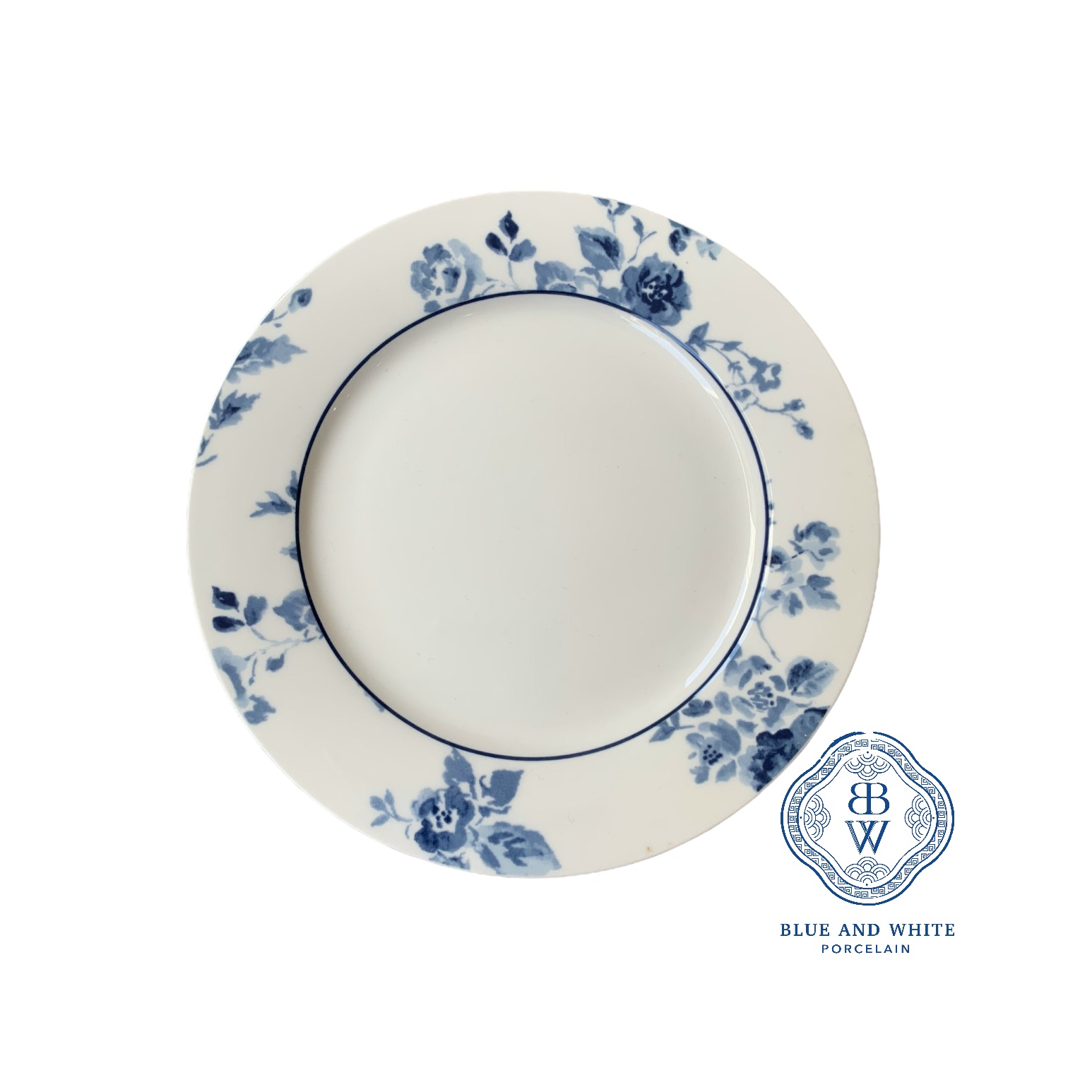 Blue Rose Flat Plate 20 cm