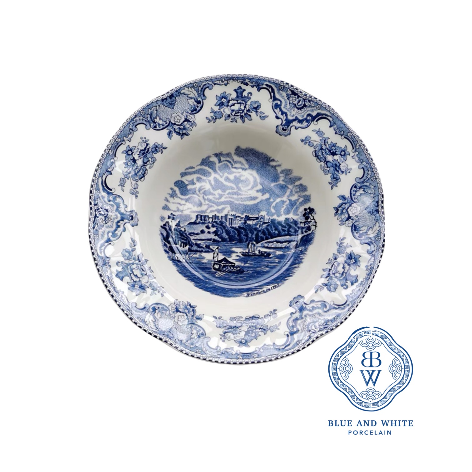 Blue Castle Deep Plate 21.6 cm