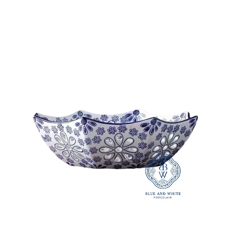 Oriental Flower Fruit Plate - M Size