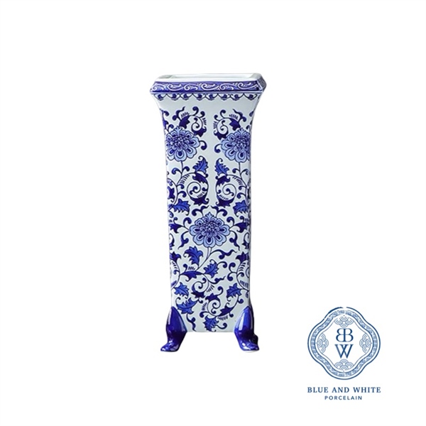 Oriental Flower Square Vase