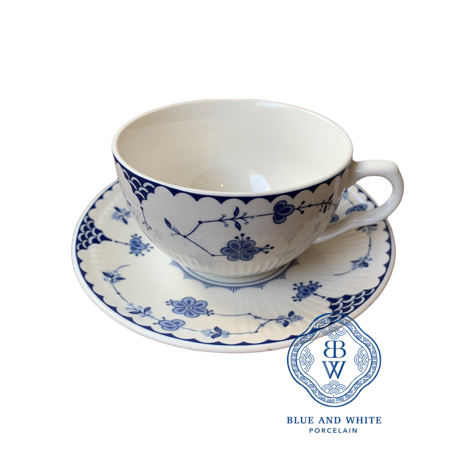 Blue Tang Grass Cup and Plate Set 