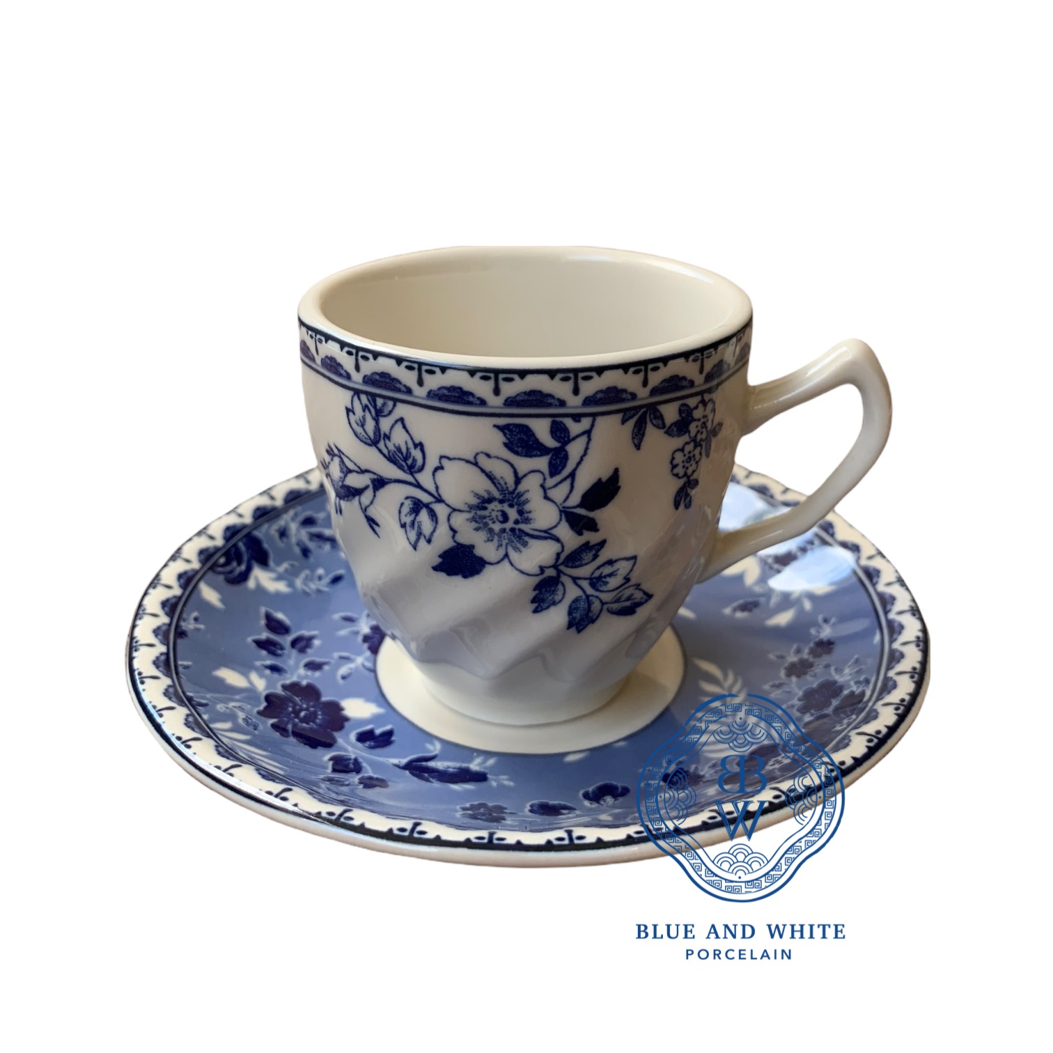 Devon Cottage Coffee Cup and Plate Set 